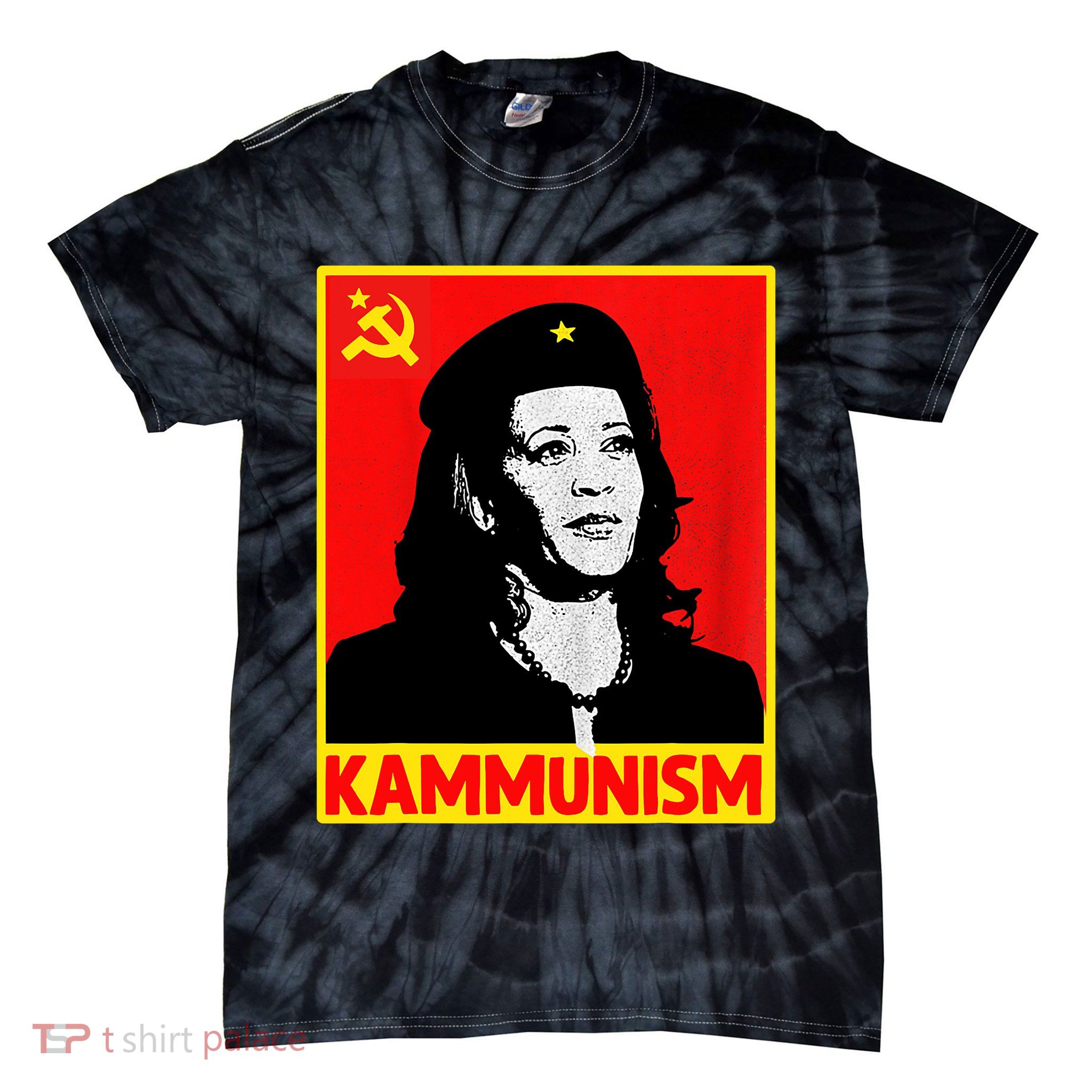 Awesome Kamala Harris Kammunism Communism Harris Walz 2024 Tie-Dye T-Shirt