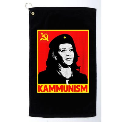 Awesome Kamala Harris Kammunism Communism Harris Walz 2024 Platinum Collection Golf Towel