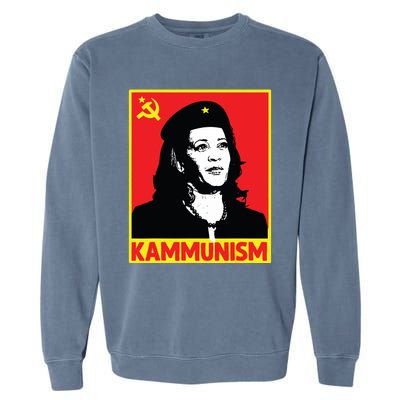 Awesome Kamala Harris Kammunism Communism Harris Walz 2024 Garment-Dyed Sweatshirt