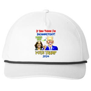 Anti Kamala Harris 2024 Border Czar Incompetent Vote Trump Snapback Five-Panel Rope Hat