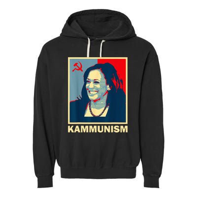 Awesome Kamala Harris Kammunism Communism Harris Walz 2024 Garment-Dyed Fleece Hoodie