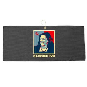 Awesome Kamala Harris Kammunism Communism Harris Walz 2024 Large Microfiber Waffle Golf Towel