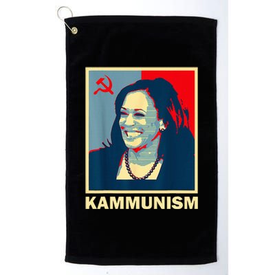 Awesome Kamala Harris Kammunism Communism Harris Walz 2024 Platinum Collection Golf Towel