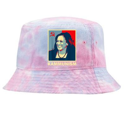 Awesome Kamala Harris Kammunism Communism Harris Walz 2024 Tie-Dyed Bucket Hat