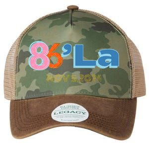 Anti Kamala Harris Fun Cool Zillennial Style 86 La Legacy Tie Dye Trucker Hat