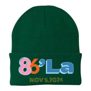 Anti Kamala Harris Fun Cool Zillennial Style 86 La Knit Cap Winter Beanie