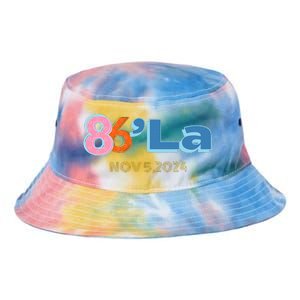 Anti Kamala Harris Fun Cool Zillennial Style 86 La Tie Dye Newport Bucket Hat