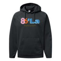 Anti Kamala Harris Fun Cool Zillennial Style 86 La Performance Fleece Hoodie