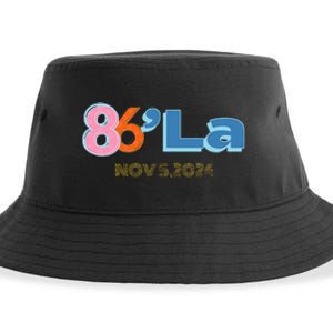 Anti Kamala Harris Fun Cool Zillennial Style 86 La Sustainable Bucket Hat