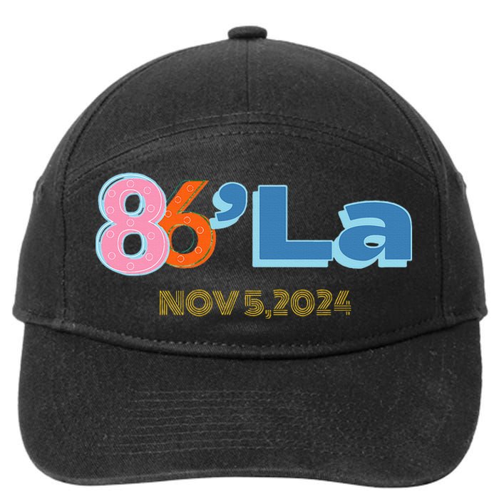 Anti Kamala Harris Fun Cool Zillennial Style 86 La 7-Panel Snapback Hat