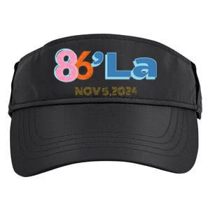 Anti Kamala Harris Fun Cool Zillennial Style 86 La Adult Drive Performance Visor