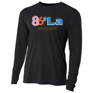 Anti Kamala Harris Fun Cool Zillennial Style 86 La Cooling Performance Long Sleeve Crew