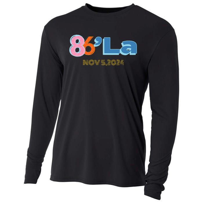 Anti Kamala Harris Fun Cool Zillennial Style 86 La Cooling Performance Long Sleeve Crew