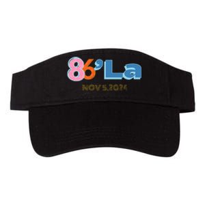 Anti Kamala Harris Fun Cool Zillennial Style 86 La Valucap Bio-Washed Visor