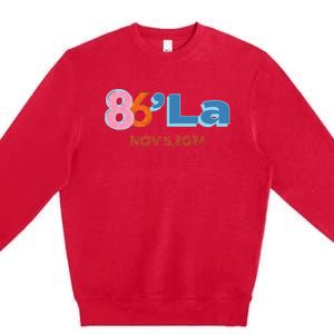 Anti Kamala Harris Fun Cool Zillennial Style 86 La Premium Crewneck Sweatshirt