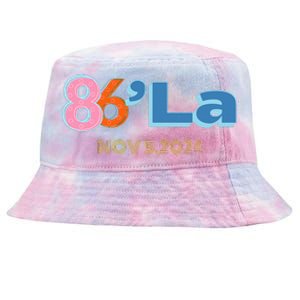 Anti Kamala Harris Fun Cool Zillennial Style 86 La Tie-Dyed Bucket Hat