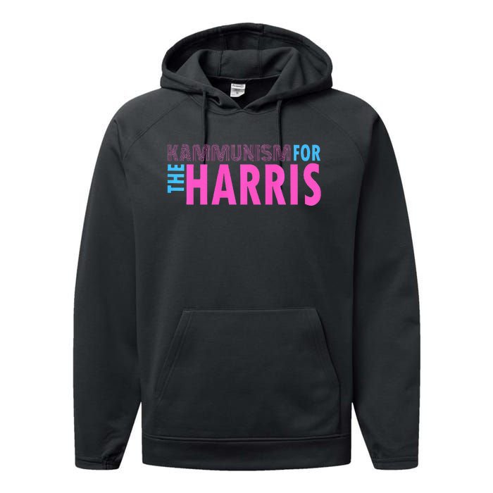 Awesome Kamala Harris Kammunism Communism Harris Walz 2024 Premium Performance Fleece Hoodie