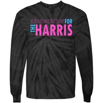 Awesome Kamala Harris Kammunism Communism Harris Walz 2024 Premium Tie-Dye Long Sleeve Shirt