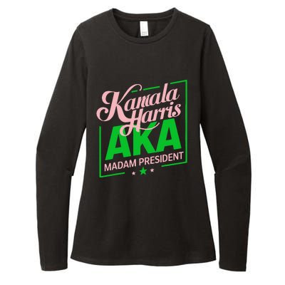 Aka Kamala Harris Madam President Gift Womens CVC Long Sleeve Shirt