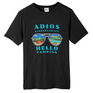 Adios Kindergarten Hello Camping Who Love To Camp Gift Tall Fusion ChromaSoft Performance T-Shirt