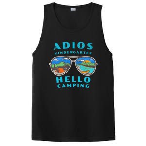 Adios Kindergarten Hello Camping Who Love To Camp Gift PosiCharge Competitor Tank