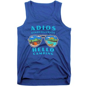 Adios Kindergarten Hello Camping Who Love To Camp Gift Tank Top