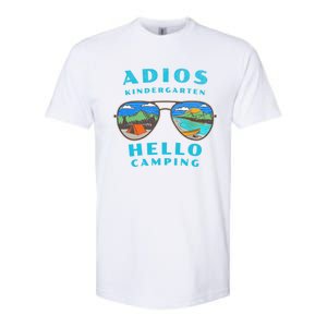 Adios Kindergarten Hello Camping Who Love To Camp Gift Softstyle CVC T-Shirt