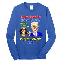 Anti Kamala Harris 2024 Border Czar Incompetent Vote Trump Long Sleeve Shirt