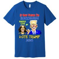 Anti Kamala Harris 2024 Border Czar Incompetent Vote Trump Premium T-Shirt