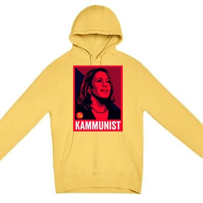 Anti Kamala Harris Kammunist Funny Election Premium Pullover Hoodie