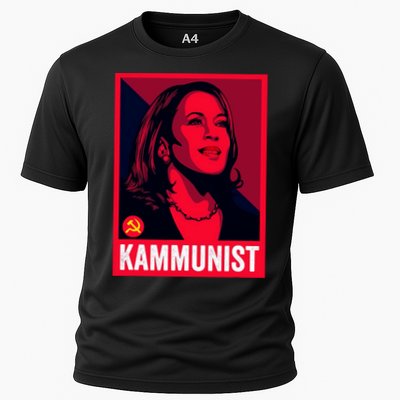 Anti Kamala Harris Kammunist Funny Election Cooling Performance Crew T-Shirt