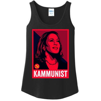 Anti Kamala Harris Kammunist Funny Election Ladies Essential Tank