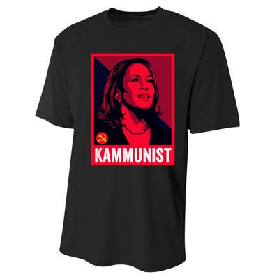 Anti Kamala Harris Kammunist Funny Election Performance Sprint T-Shirt