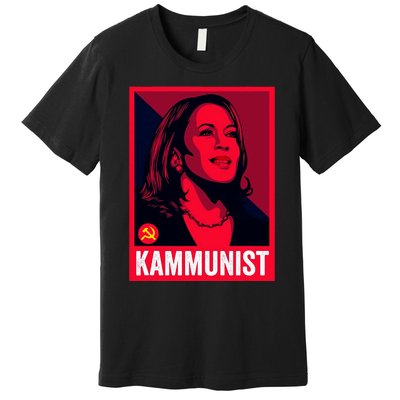 Anti Kamala Harris Kammunist Funny Election Premium T-Shirt