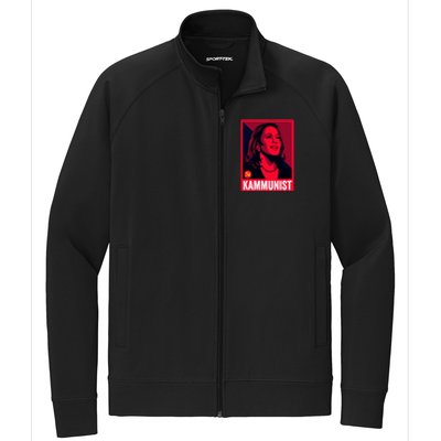 Anti Kamala Harris Kammunist Funny Election Stretch Full-Zip Cadet Jacket