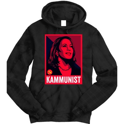 Anti Kamala Harris Kammunist Funny Election Tie Dye Hoodie