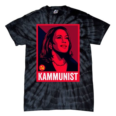 Anti Kamala Harris Kammunist Funny Election Tie-Dye T-Shirt