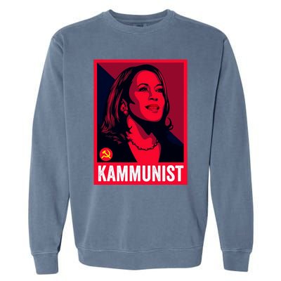 Anti Kamala Harris Kammunist Funny Election Garment-Dyed Sweatshirt