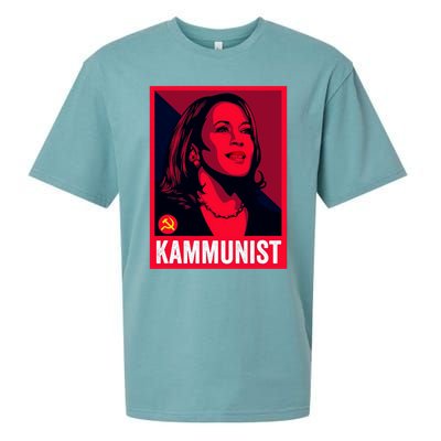 Anti Kamala Harris Kammunist Funny Election Sueded Cloud Jersey T-Shirt