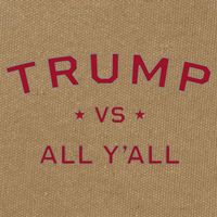 Anti Kamala Harris 24 Pro Trump 2024 Vs All Yall Cotton Canvas Backpack