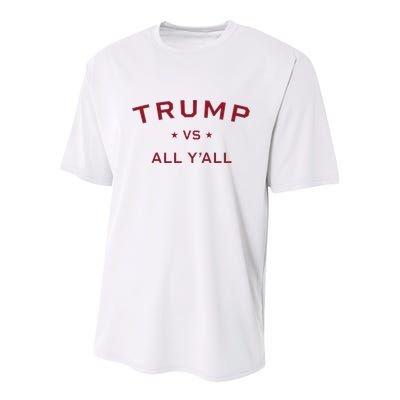 Anti Kamala Harris 24 Pro Trump 2024 Vs All Yall Youth Performance Sprint T-Shirt