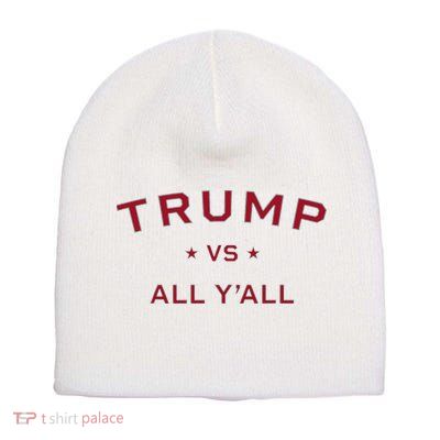 Anti Kamala Harris 24 Pro Trump 2024 Vs All Yall Short Acrylic Beanie