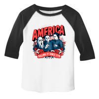 America Killing It Since 1776 Horror Characters Toddler Fine Jersey T-Shirt