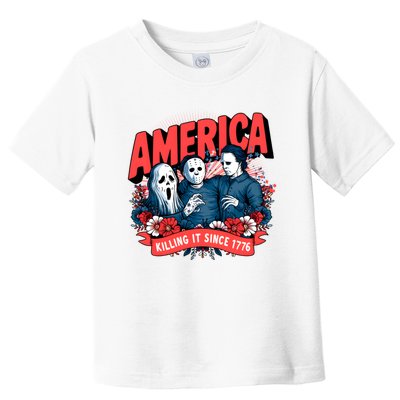 America Killing It Since 1776 Horror Characters Toddler T-Shirt