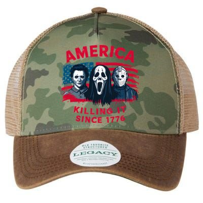 America Killing It Since 1776 Usa Flag Legacy Tie Dye Trucker Hat