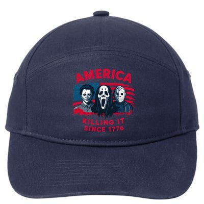 America Killing It Since 1776 Usa Flag 7-Panel Snapback Hat