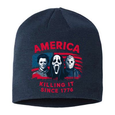 America Killing It Since 1776 Usa Flag Sustainable Beanie