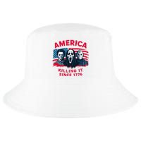 America Killing It Since 1776 Usa Flag Cool Comfort Performance Bucket Hat