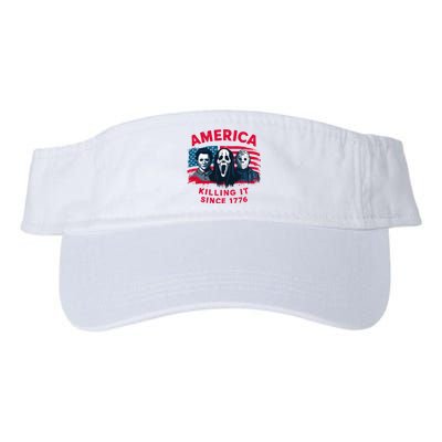 America Killing It Since 1776 Usa Flag Valucap Bio-Washed Visor