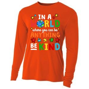 Autism Kindness Inspirational Be Kind Awareness Cute Gift Cooling Performance Long Sleeve Crew